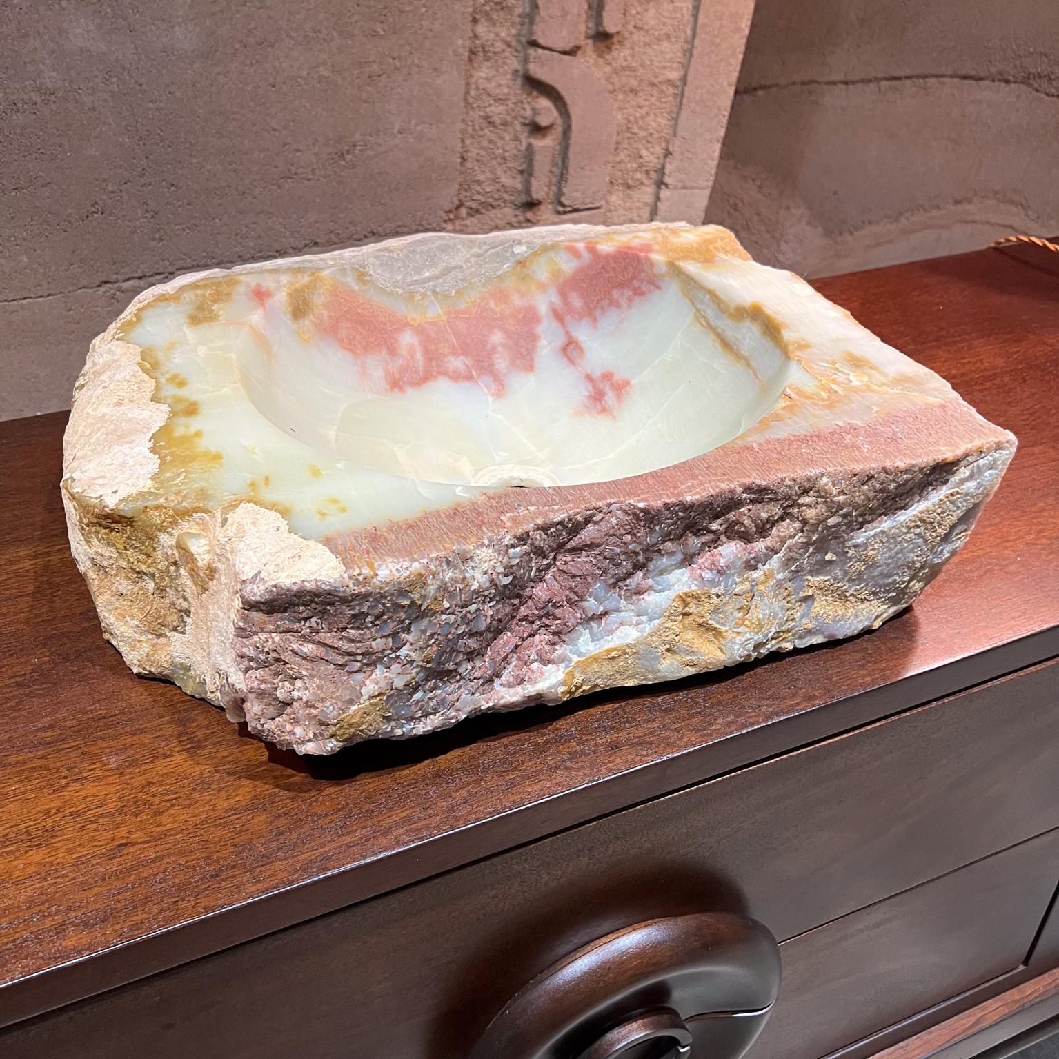 Carved Natural Quartz Stone Sink Basin  For Sale 4