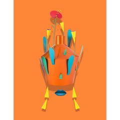 Raw & Rainbow Dalla Terra Sculpture in Powder-Coated Aluminum by altreforme