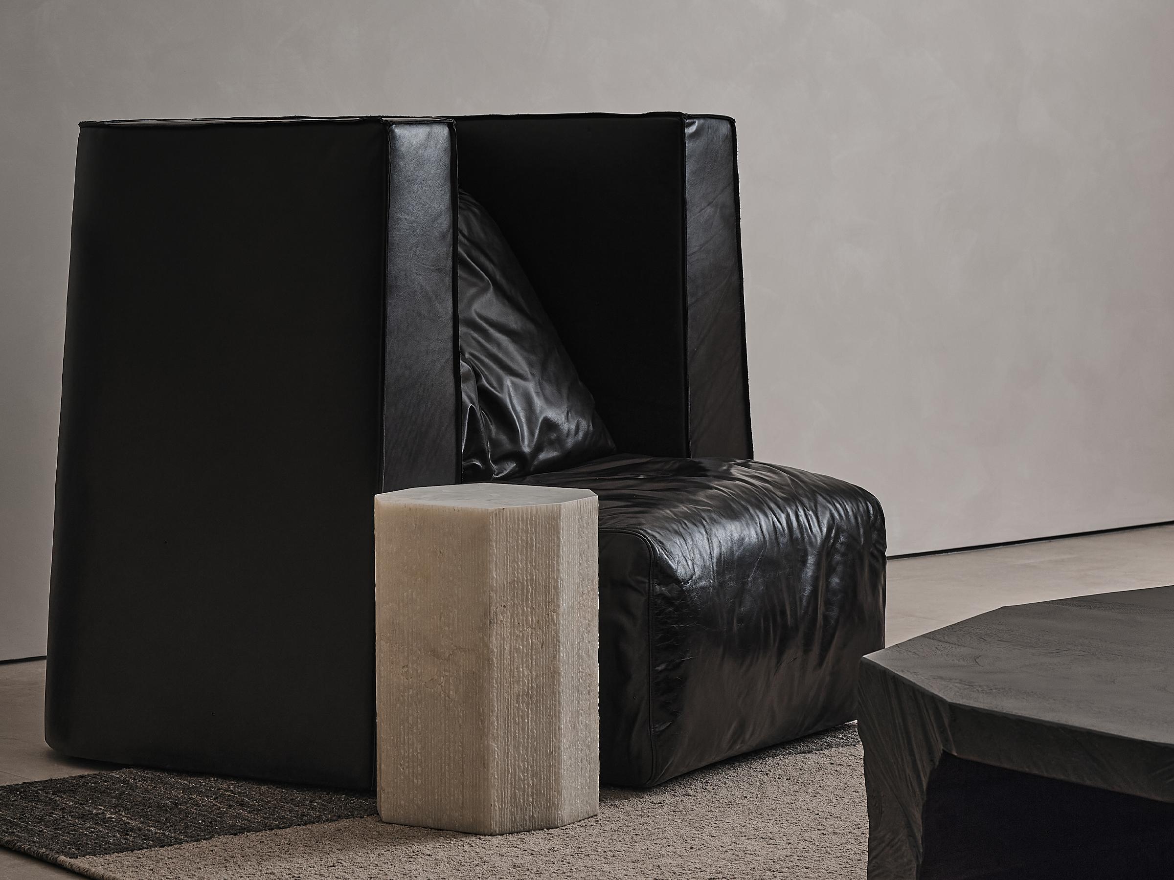 Post-Modern Raw Side Table by DAaZ For Sale