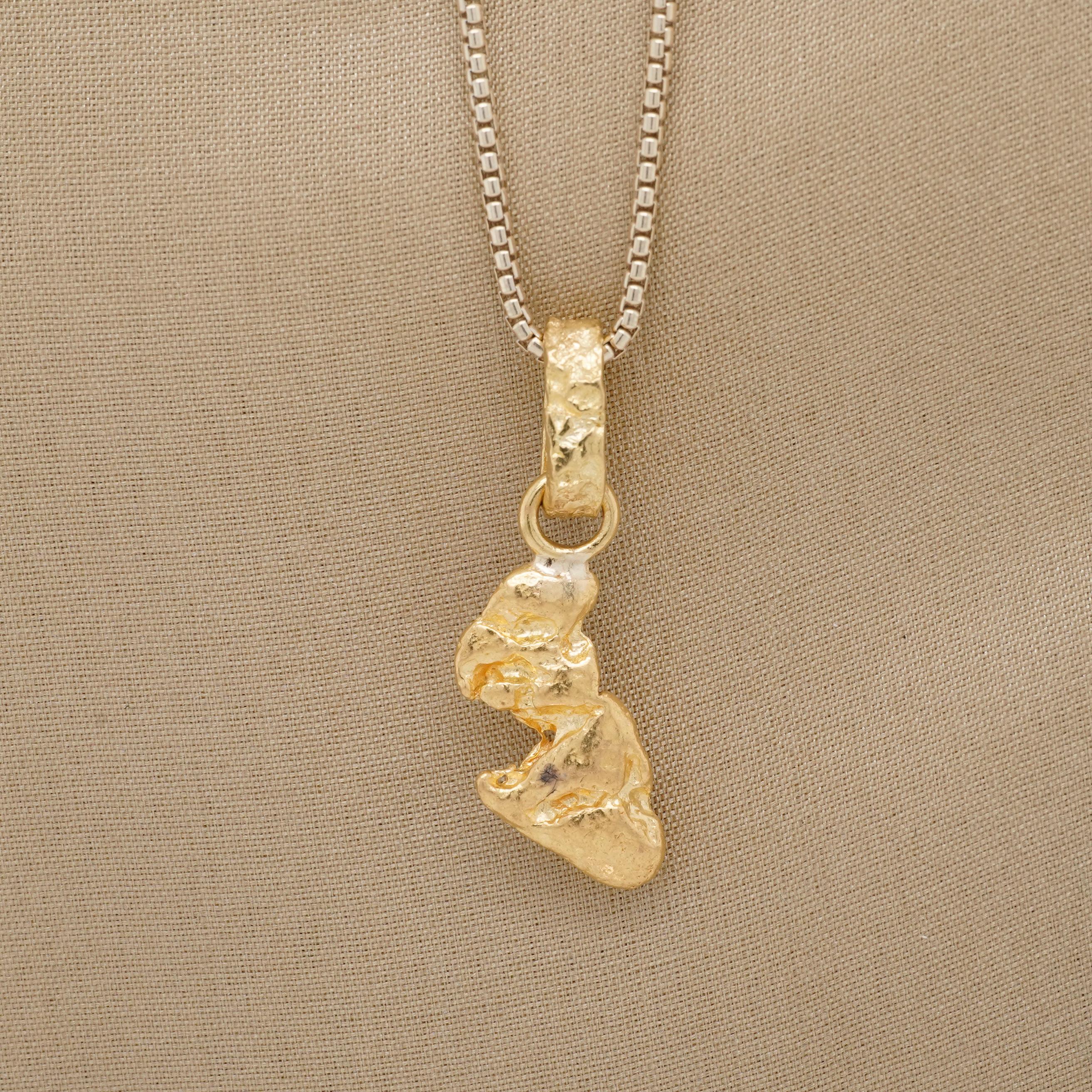 gold nugget necklace
