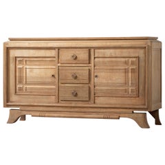 Raw Solid Oak Cabinet, France, 1940s