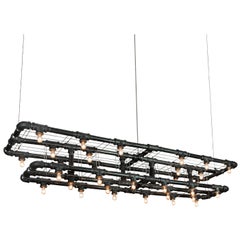 Raw Steel Double-Decker Marquee Linear Suspension