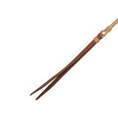 Falda de cuero trenzado del siglo XIX