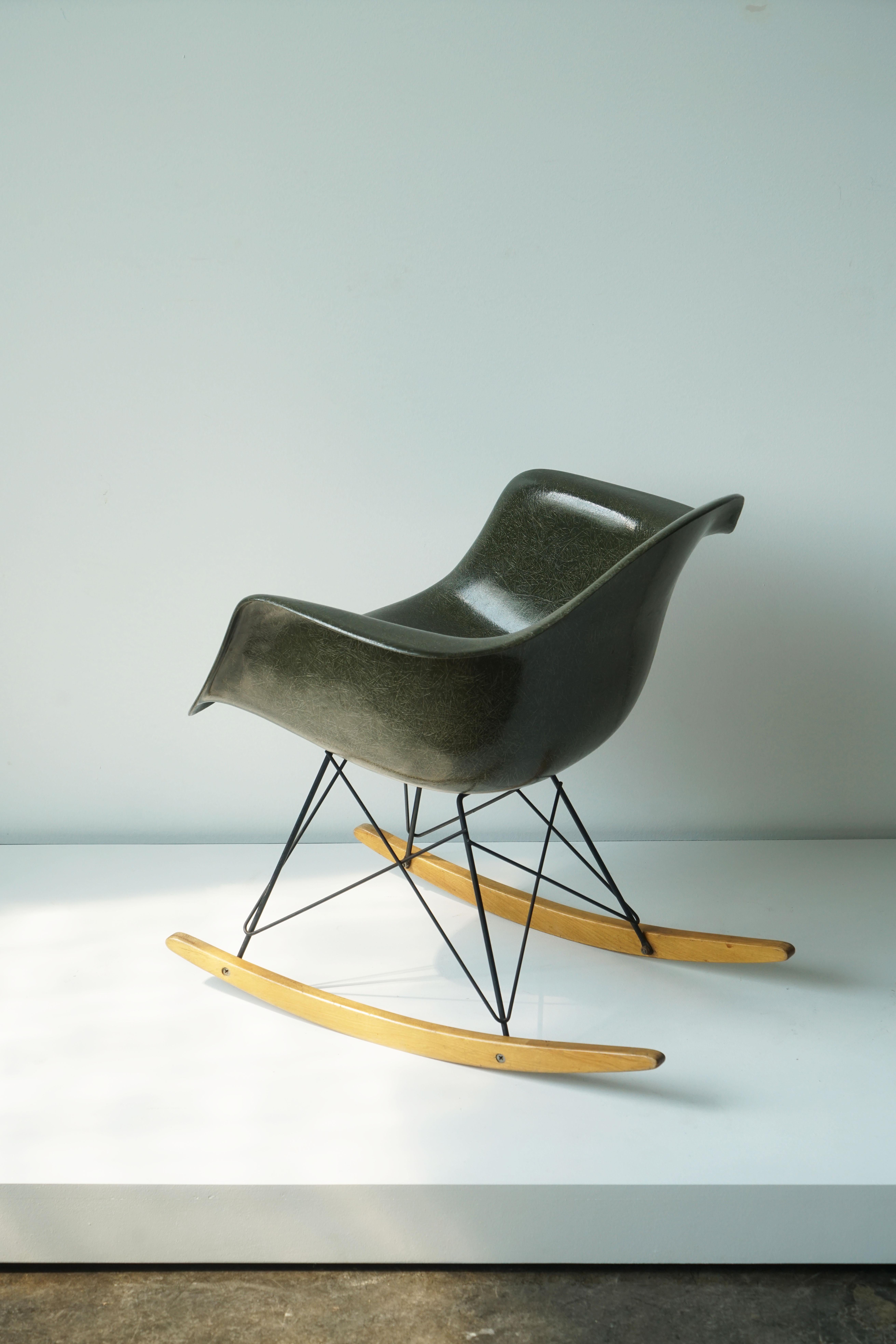 forest green rocking chair