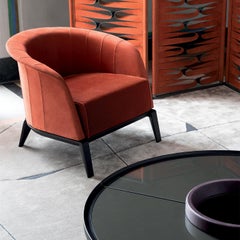 Ray Ash Wood With Leather Base and Glass inserts Coffee Table