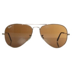 Ray Ban, Aviator in gold and brown