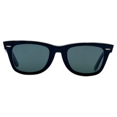 Ray-Ban B&L Vintage Black Unisex Sunglasses Wayfarer 5022