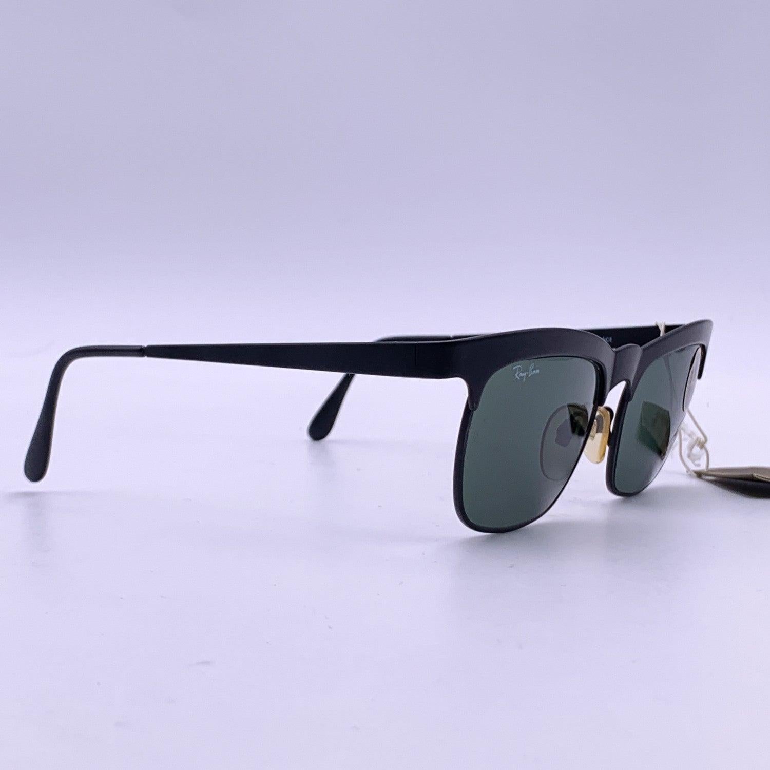 Ray-Ban B&L Vintage Black Wayfarer W0757 Mint Sunglasses 55/16 130mm In Excellent Condition In Rome, Rome
