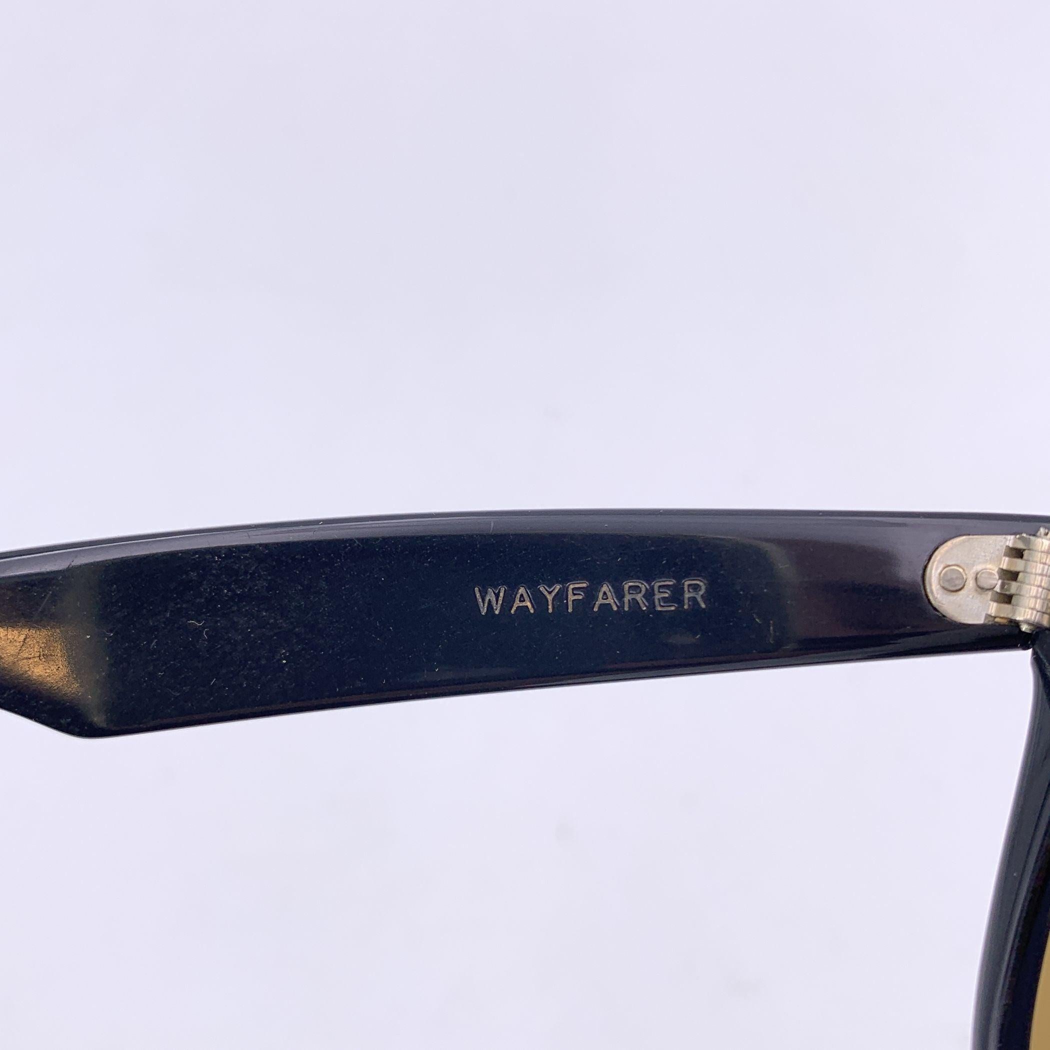 Donna Occhiali da sole Ray-Ban B&L Vintage Black White Acetate Wayfarer RB 5022 in vendita