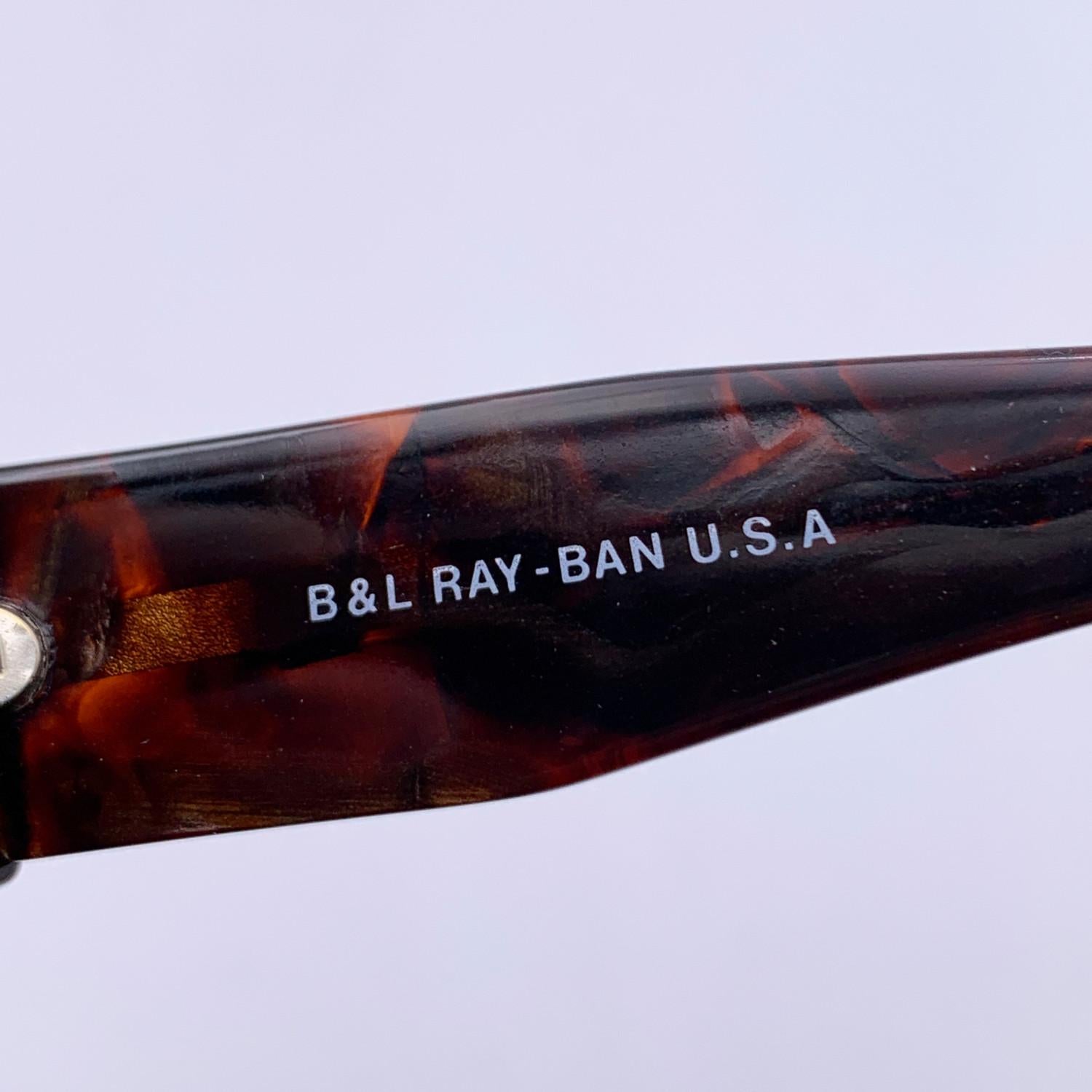 Ray-Ban B&L Vintage Braun Onyx WO 800 Sonnenbrille 60/12 150mm für Damen oder Herren