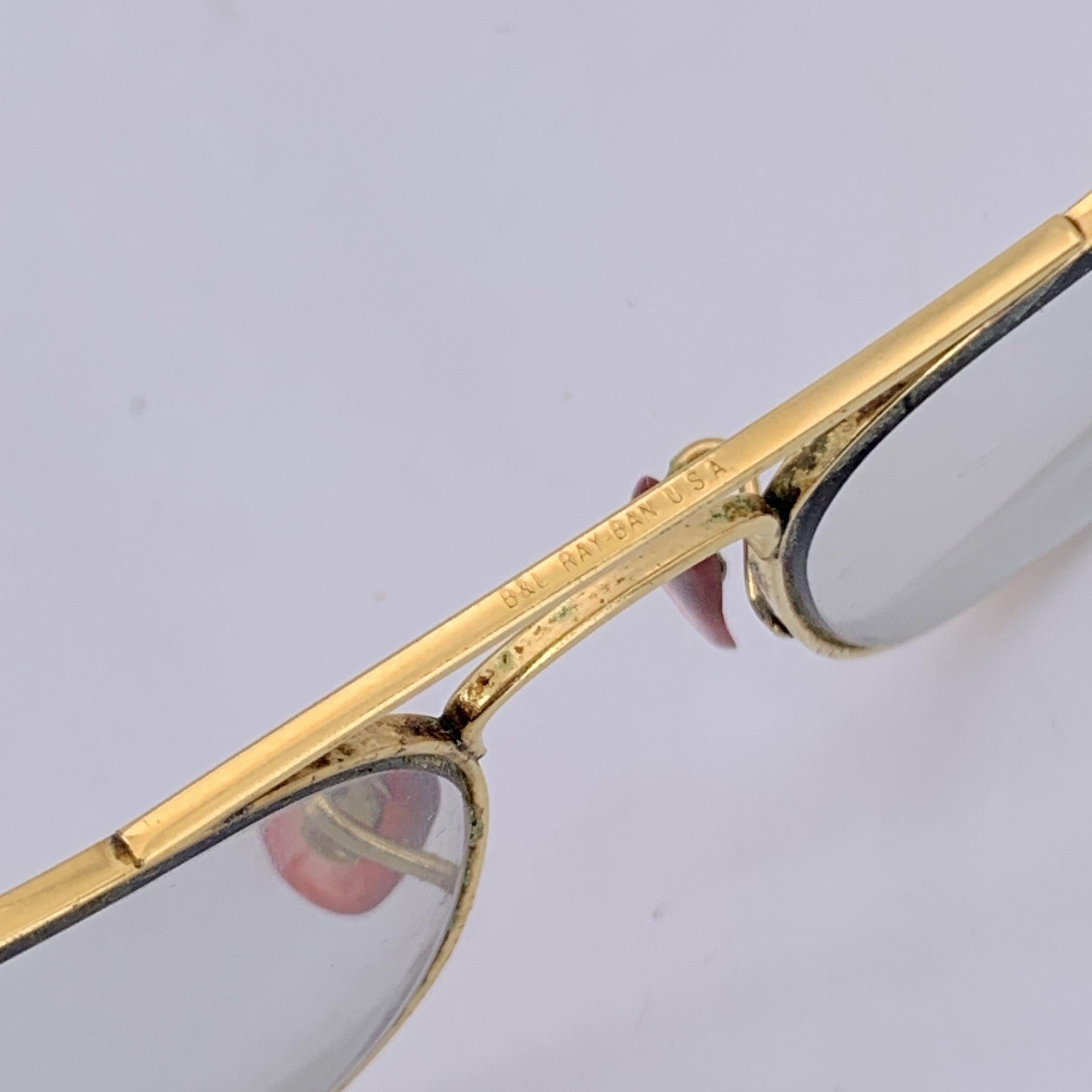 Ray-Ban B&L Vintage Gold Aviator Caravan Sonnenbrille 58/16 130mm (Grau) im Angebot