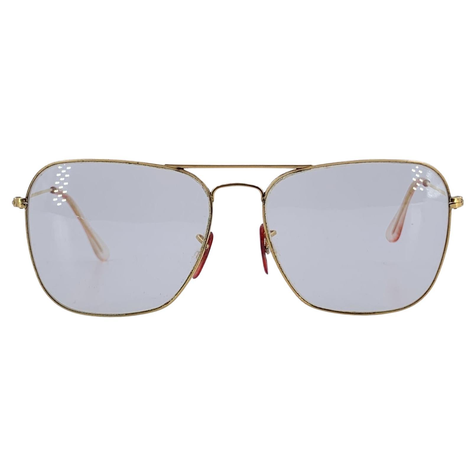 Ray-Ban B&L Vintage Gold Aviator Caravan Sonnenbrille 58/16 130mm im Angebot