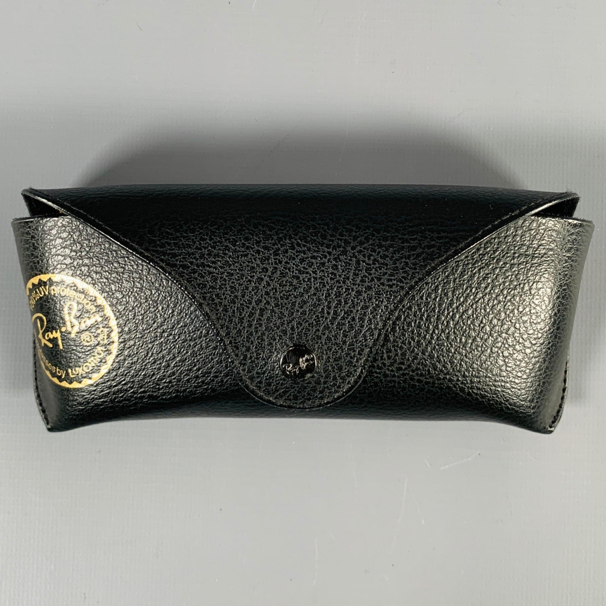 RAY-BAN Black Gold -Clubmaster Classic- Sunglasses For Sale 4