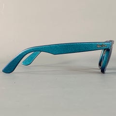 RAY-BAN COSMO COLLECTION One Size Blue Glitter Acetate Mirrored Sunglasses