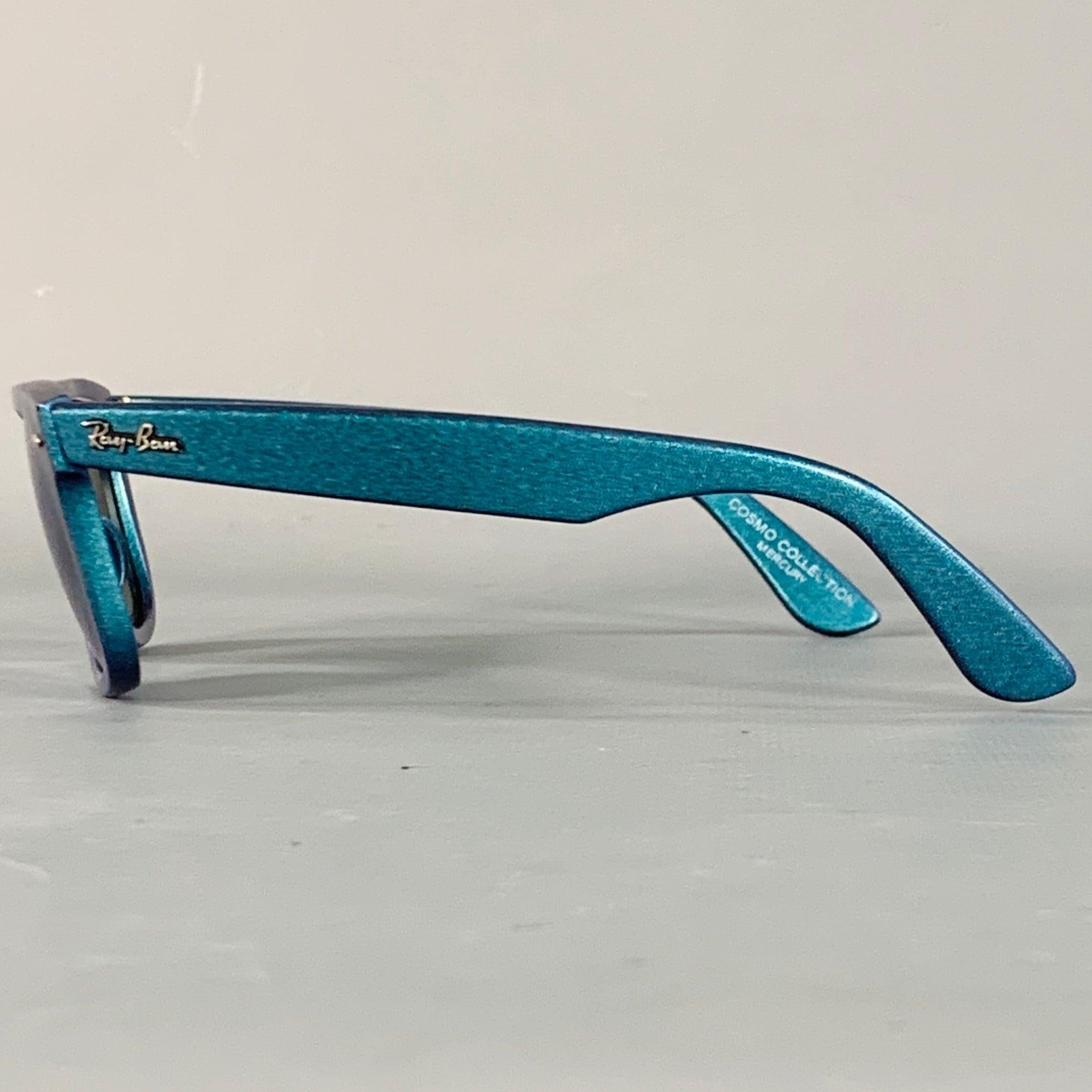 Uomo RAY-BAN COSMO COLLECTION One Size Blue Glitter Acetate Mirrored Sunglasses