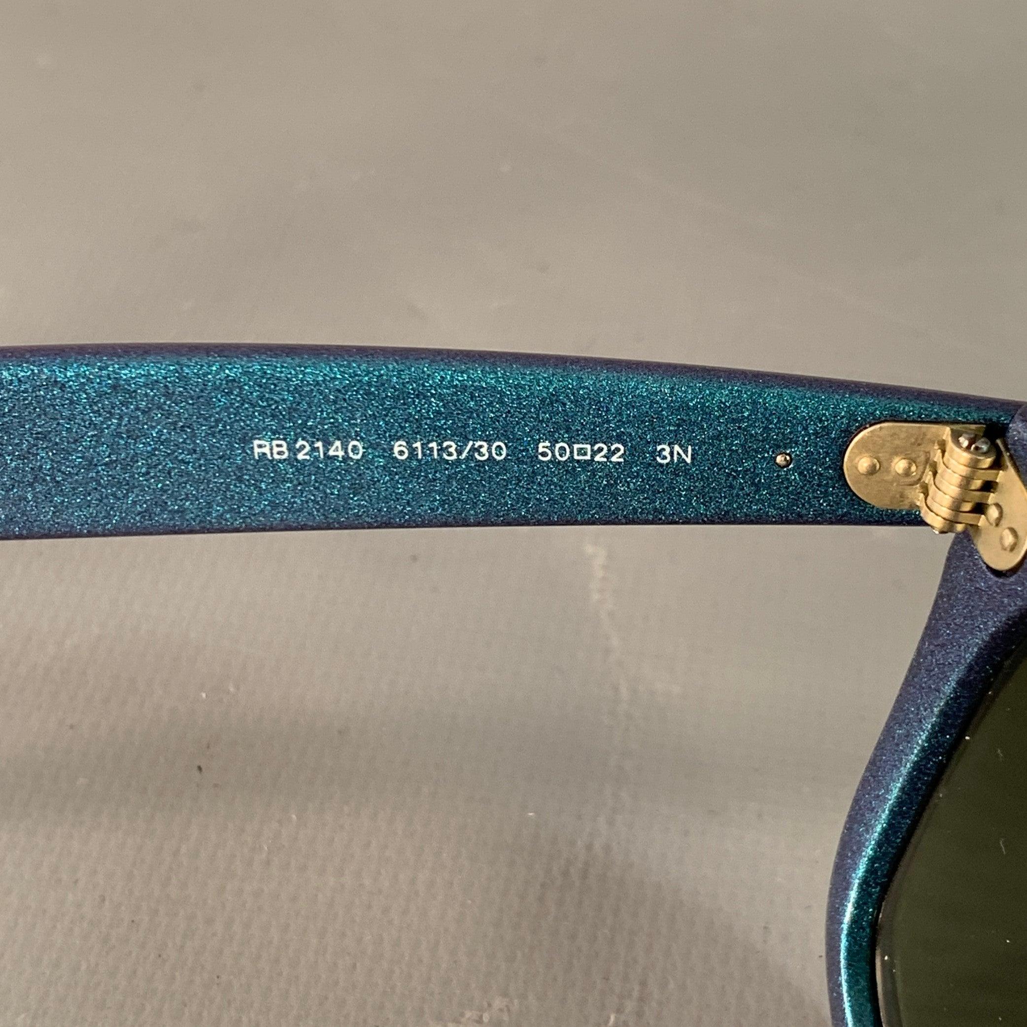 RAY-BAN COSMO COLLECTION One Size Blue Glitter Acetate Mirrored Sunglasses 1