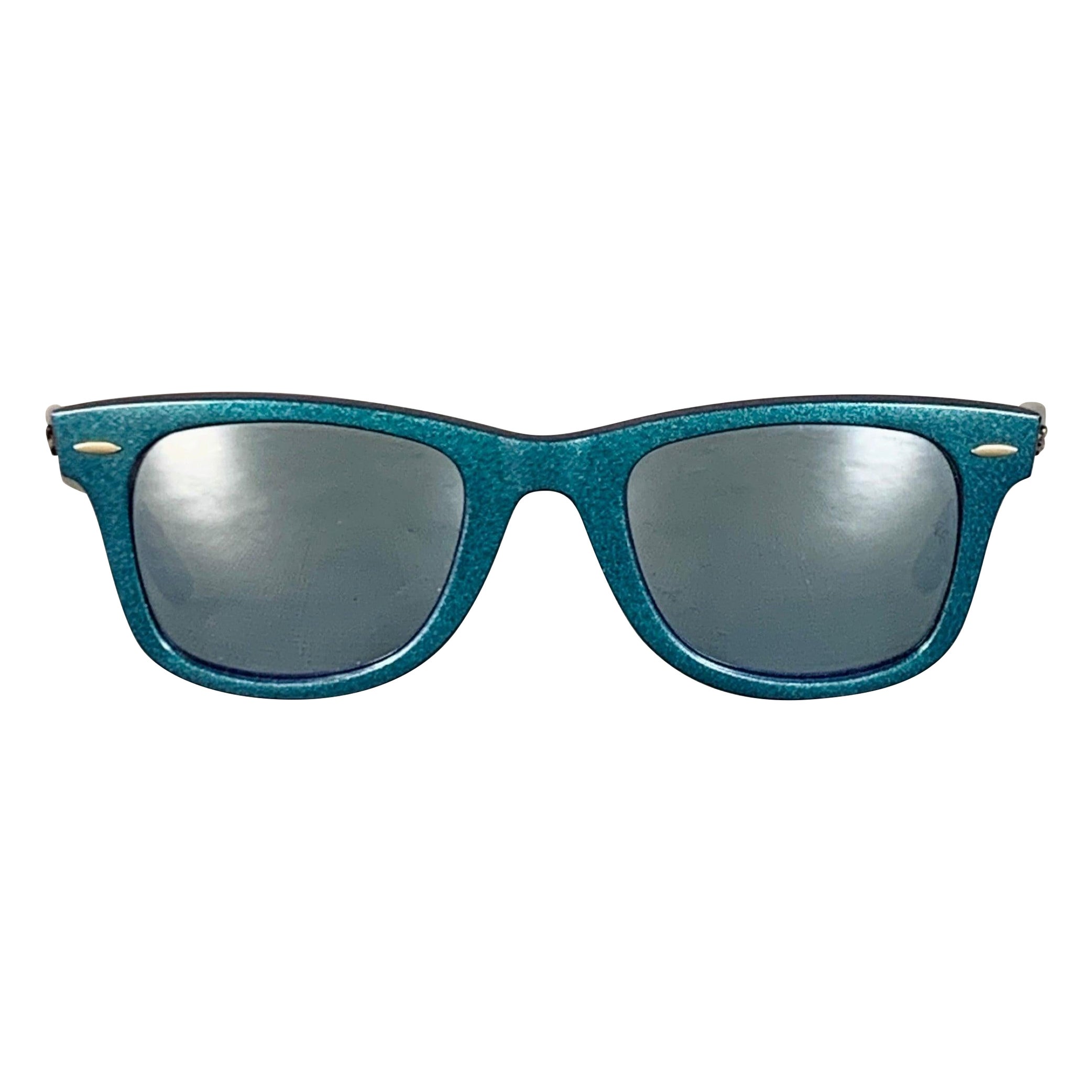RAY-BAN COSMO COLLECTION One Size Blue Glitter Acetate Mirrored Sunglasses