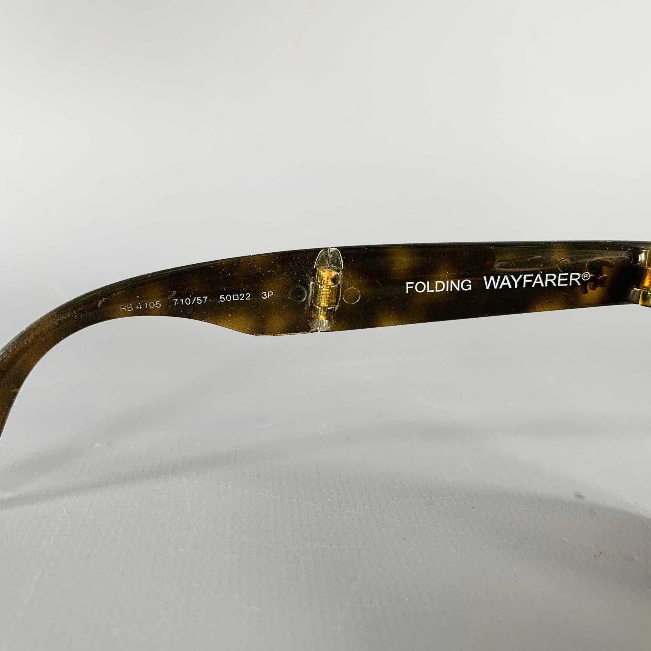 Ray-Ban Occhiali da sole Foldes Wayfarer Marrone Acetato 1