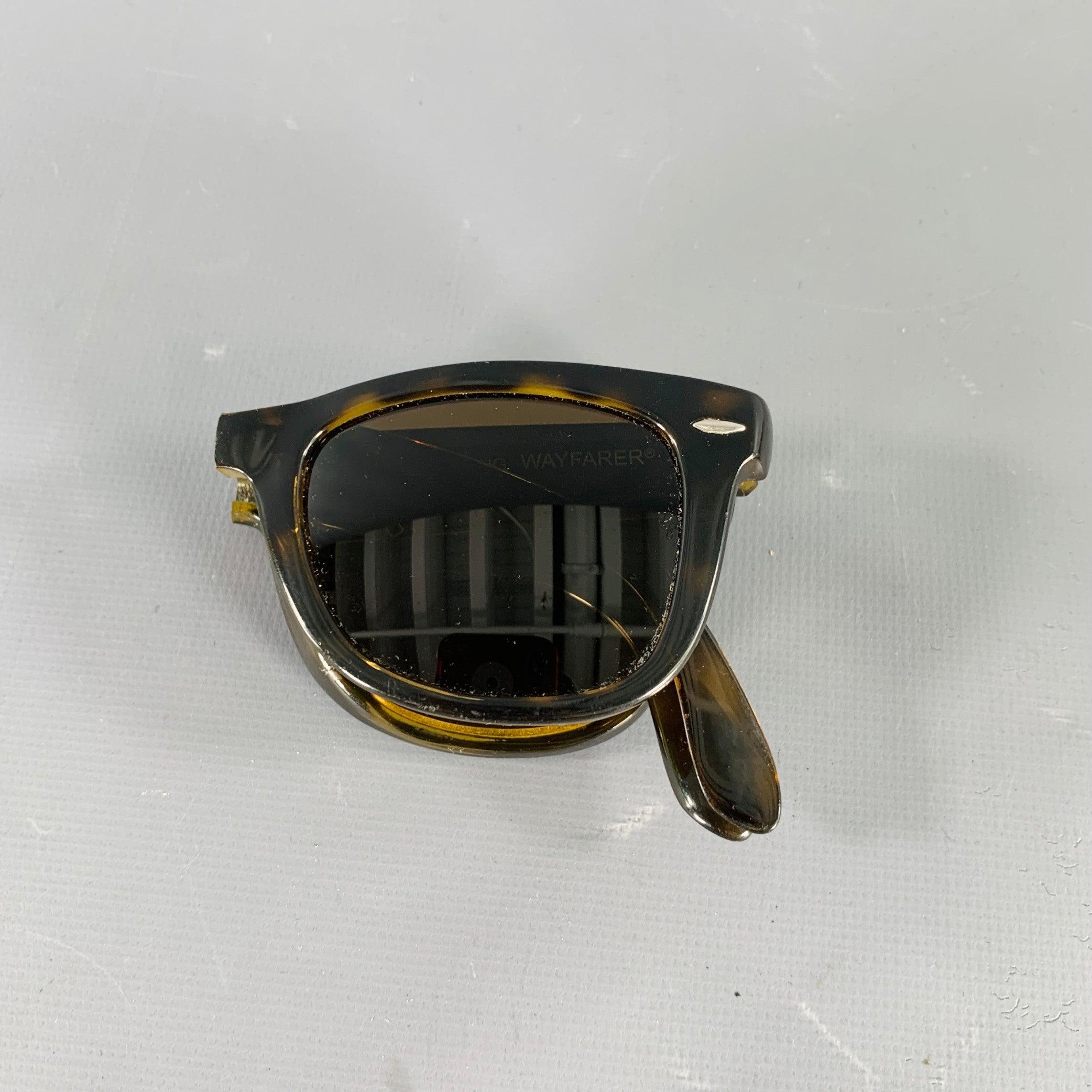 Ray-Ban Occhiali da sole Foldes Wayfarer Marrone Acetato 3