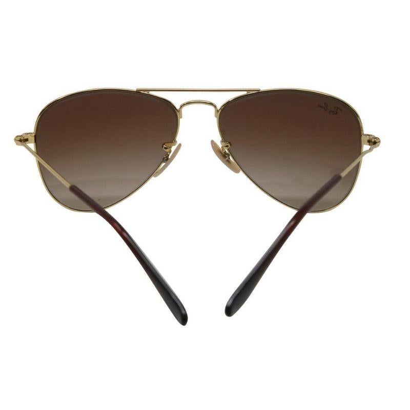 Lunettes de soleil RJ9506S à monture Ray-Ban Aviator Junior à bords larges Bon état - En vente à Downey, CA