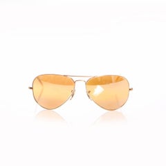 Ray Ban, Gold coloured Aviator glasses. (special edition)