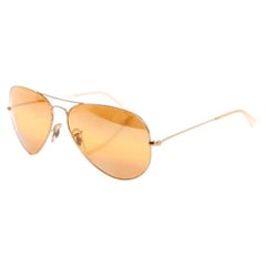 Ray Ban, Gold coloured Aviator glasses. (special edition)