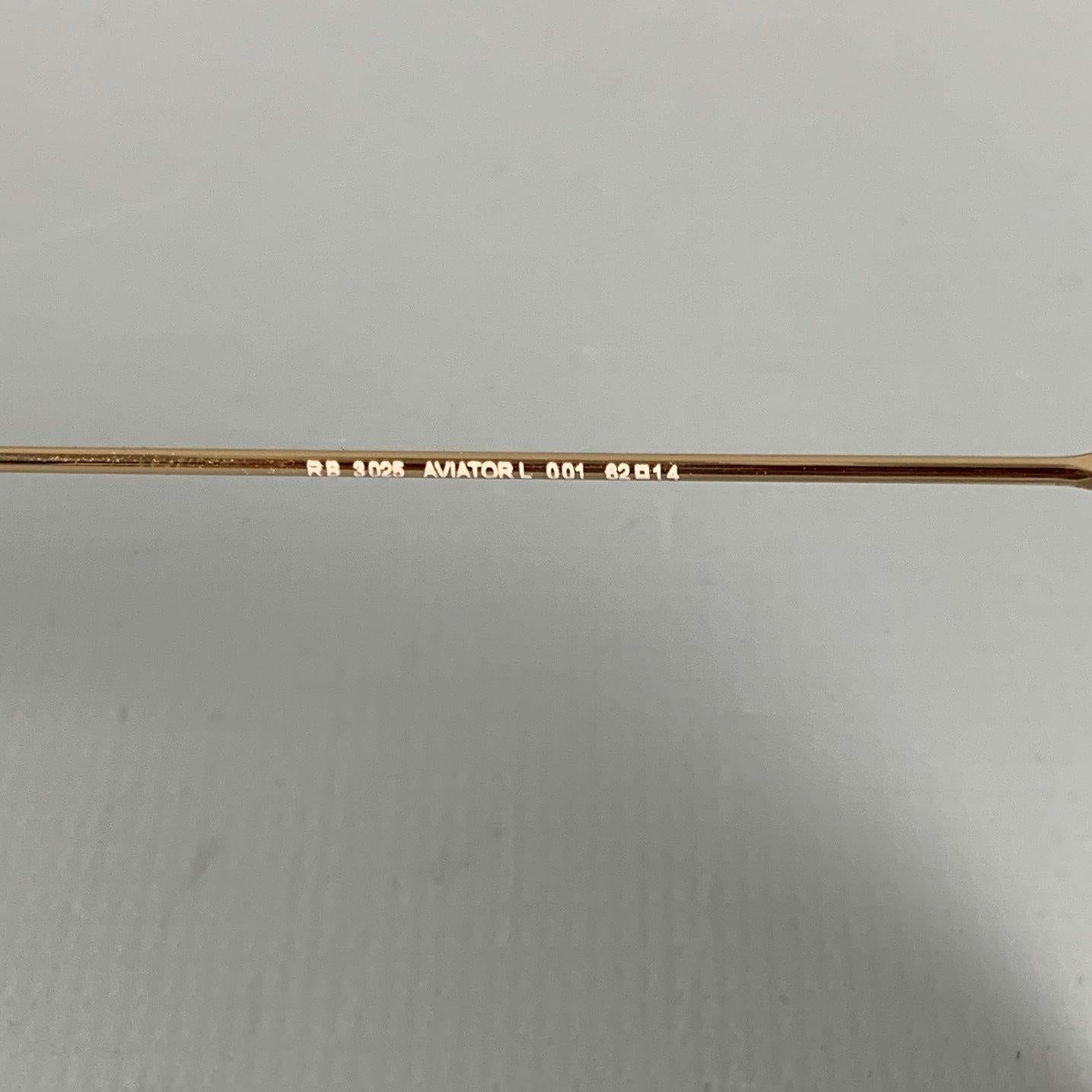 Men's RAY-BAN Gold Metal Sunglasses For Sale