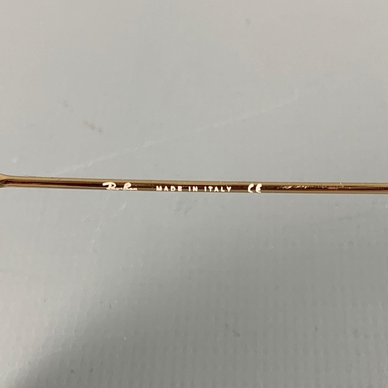 RAY-BAN Gold Metal Sunglasses For Sale 1