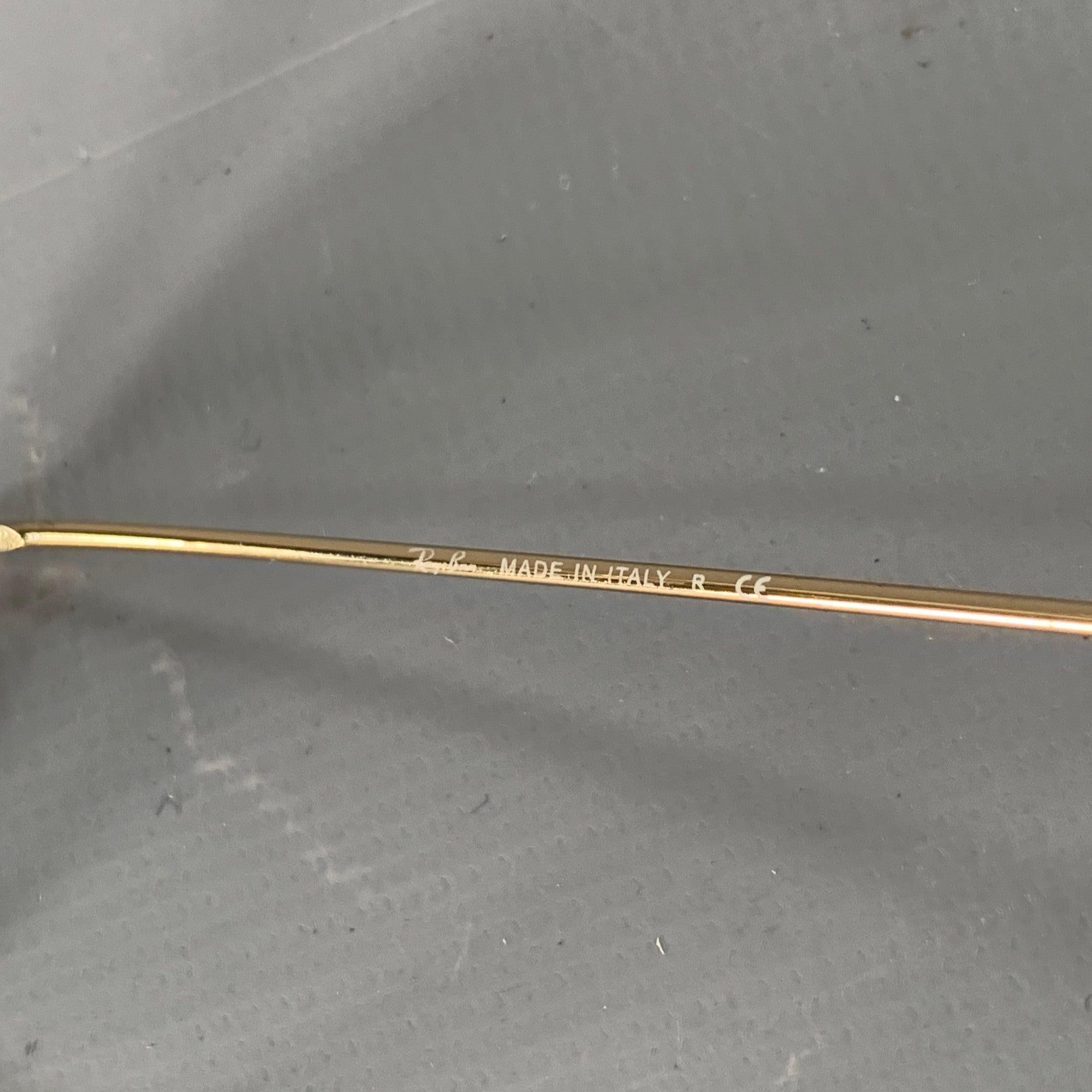 RAY-BAN Gold Metal Sunglasses 1