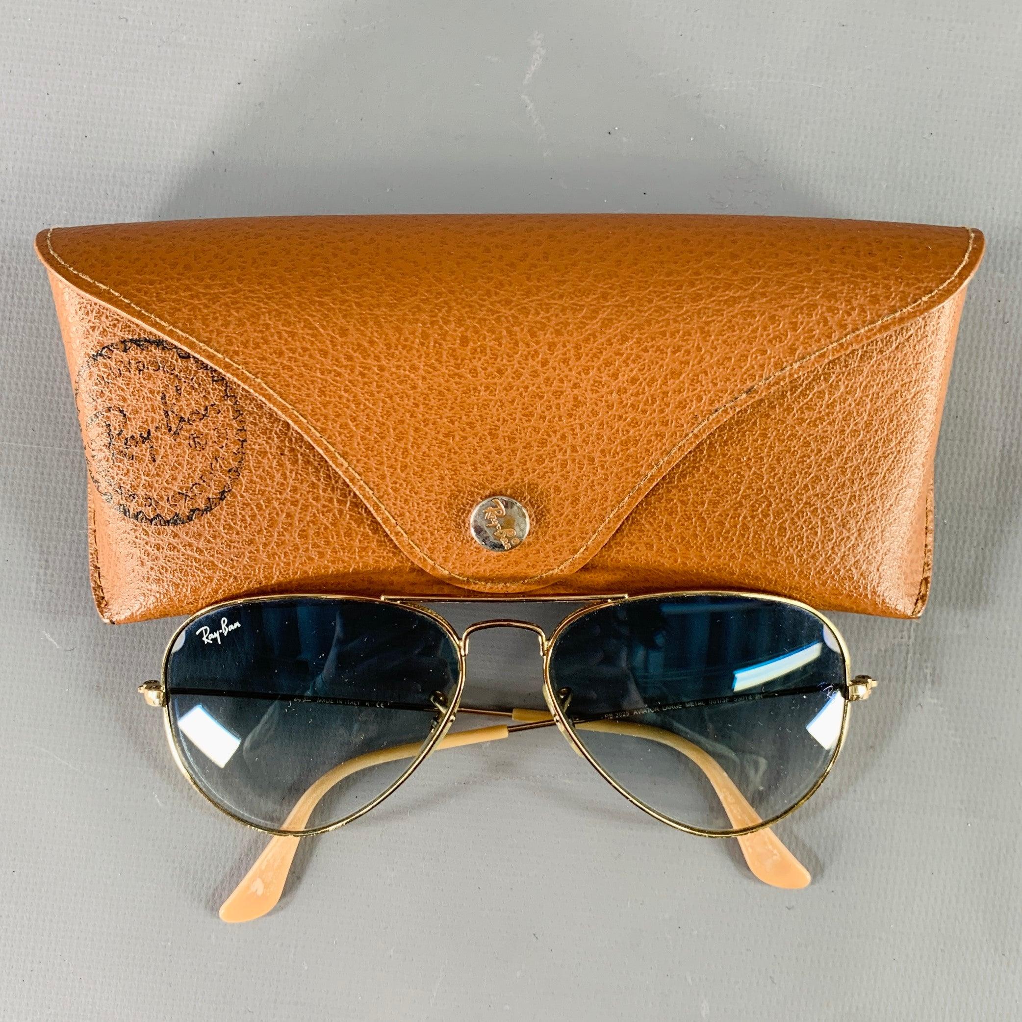 RAY-BAN Gold Metal Sunglasses 2