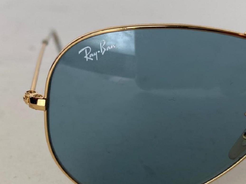 Ray-Ban Gold Rb3025 Aviator 2ray65 Sunglasses For Sale 2