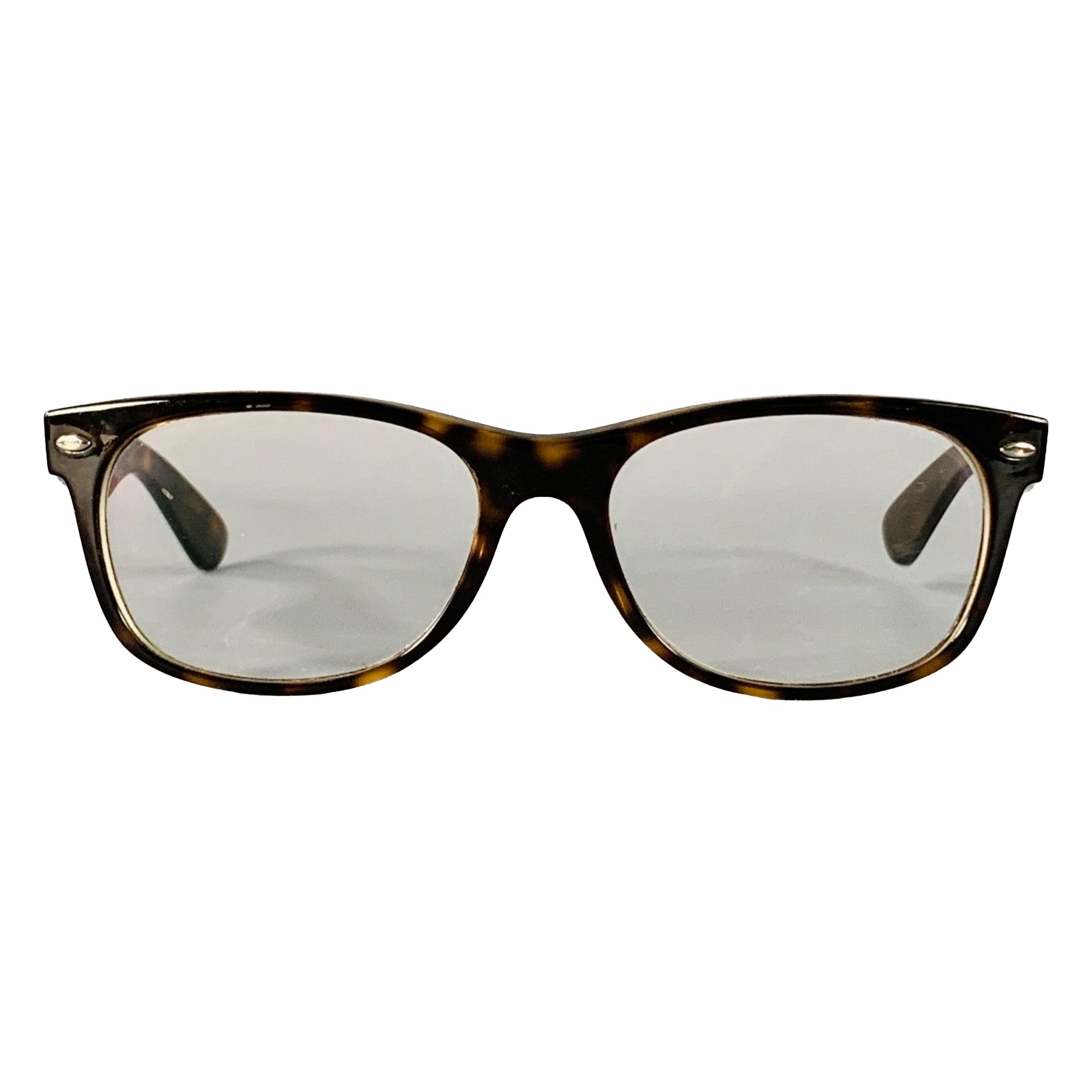RAY-BAN New Wayfarer Brown Tortoiseshell Acetate Eyewear Frames en vente