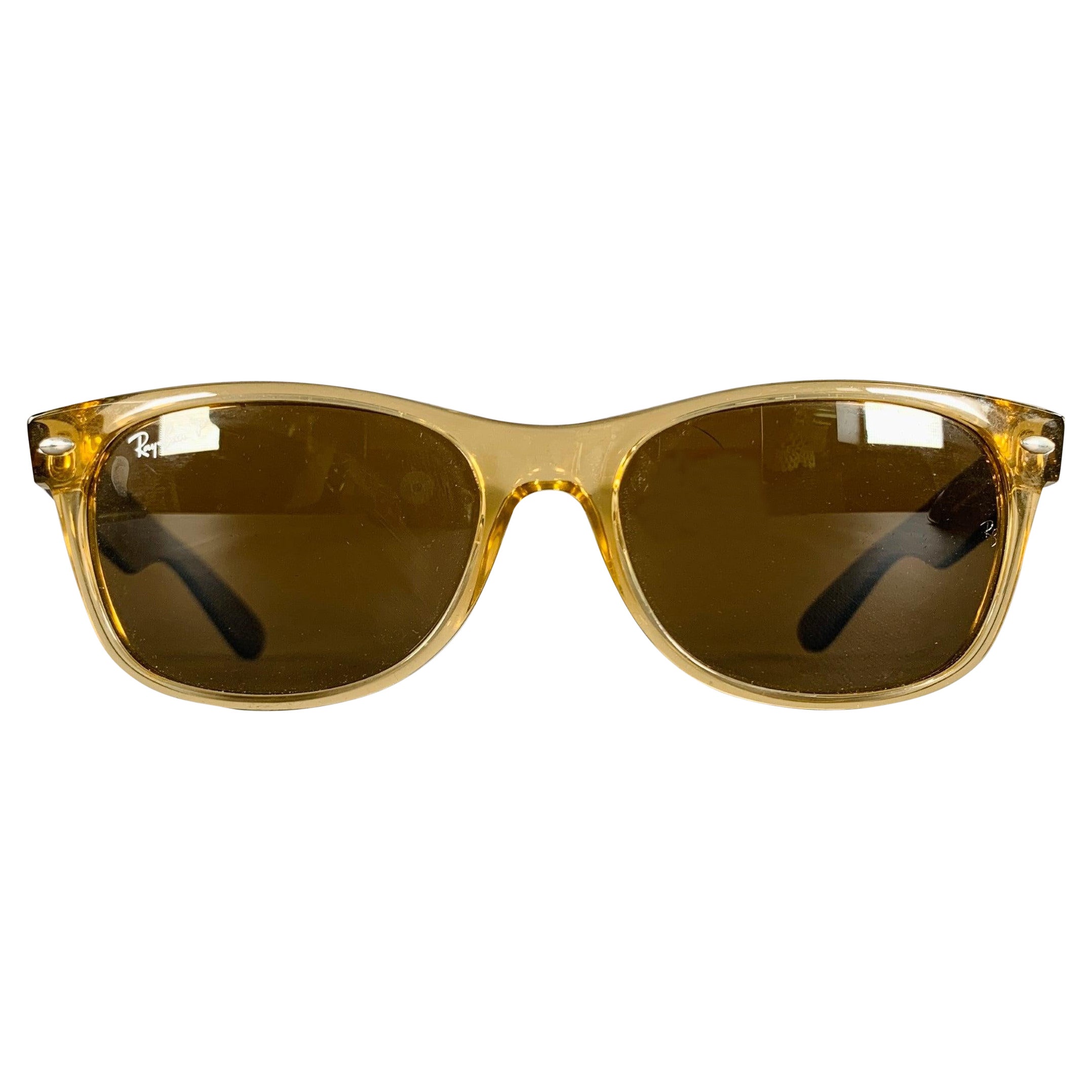 RAY-BAN New Wayfarer Clear Black Two Tone Acetate Sunglasses & Eyewear
