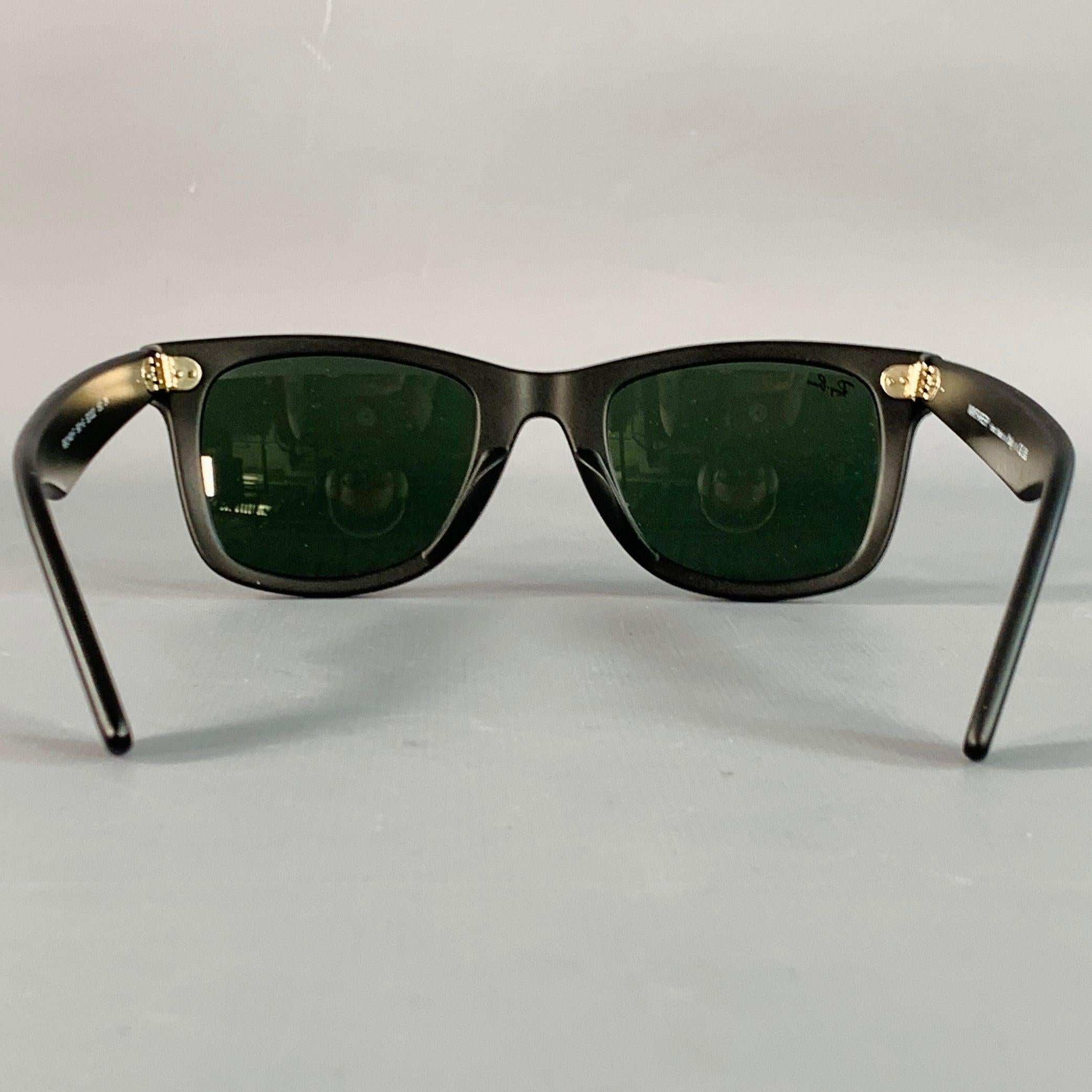 RAY-BAN One Size Wayfarer Black Acetate Sunglasses Negro en venta