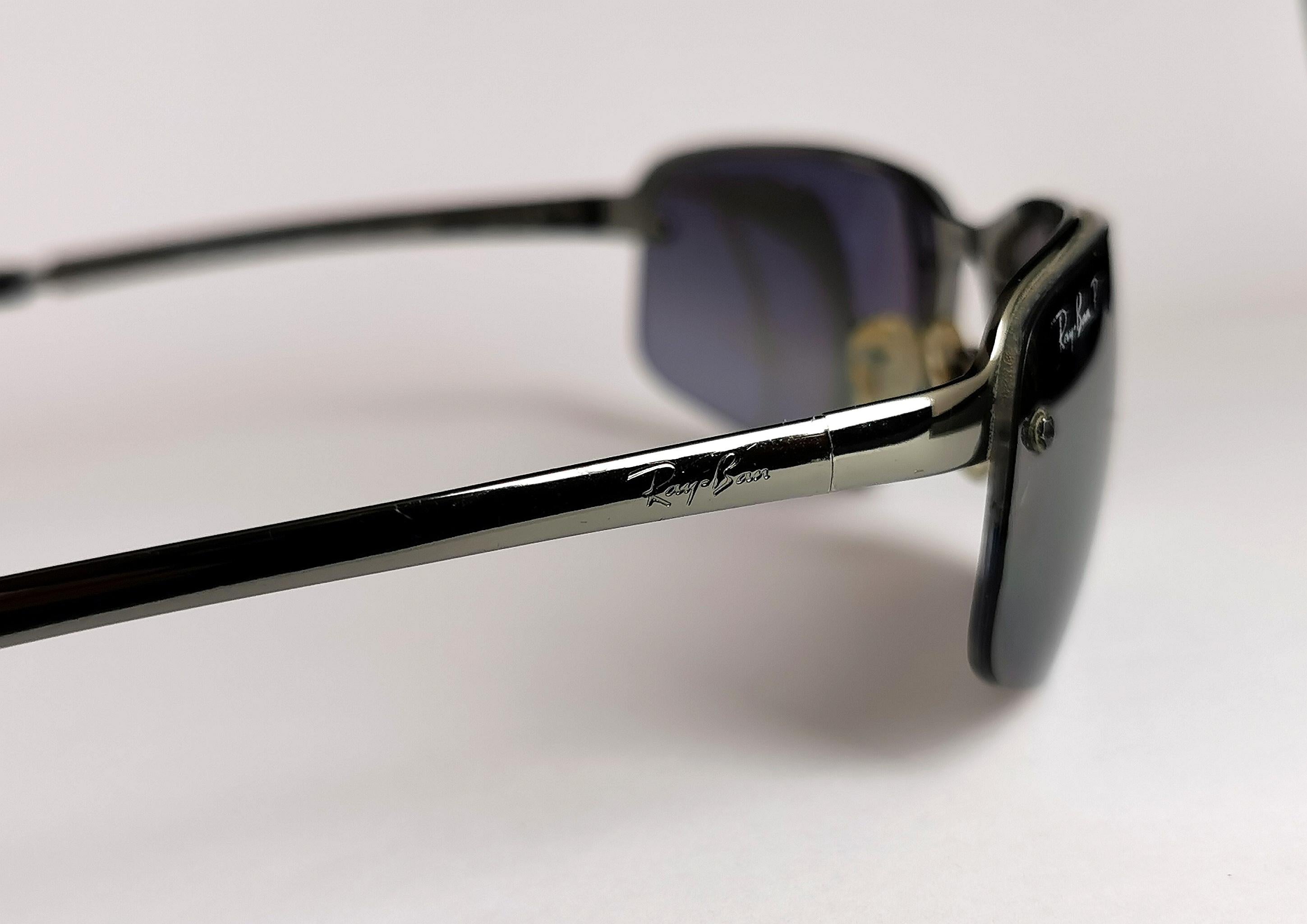 Ray Ban P sunglasses, mirrored, Polarised  3