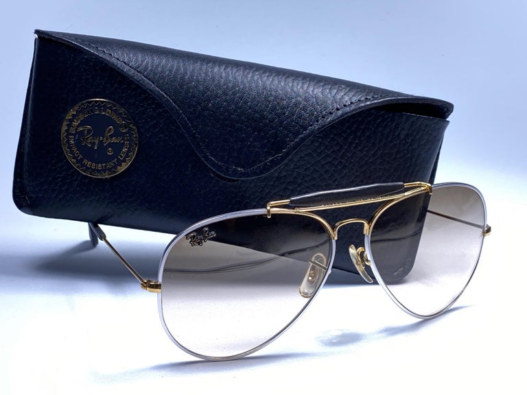 Ray Ban Precious Metals 24k Gold Platinum B L Outdoorsman 62 USA Sunglasses