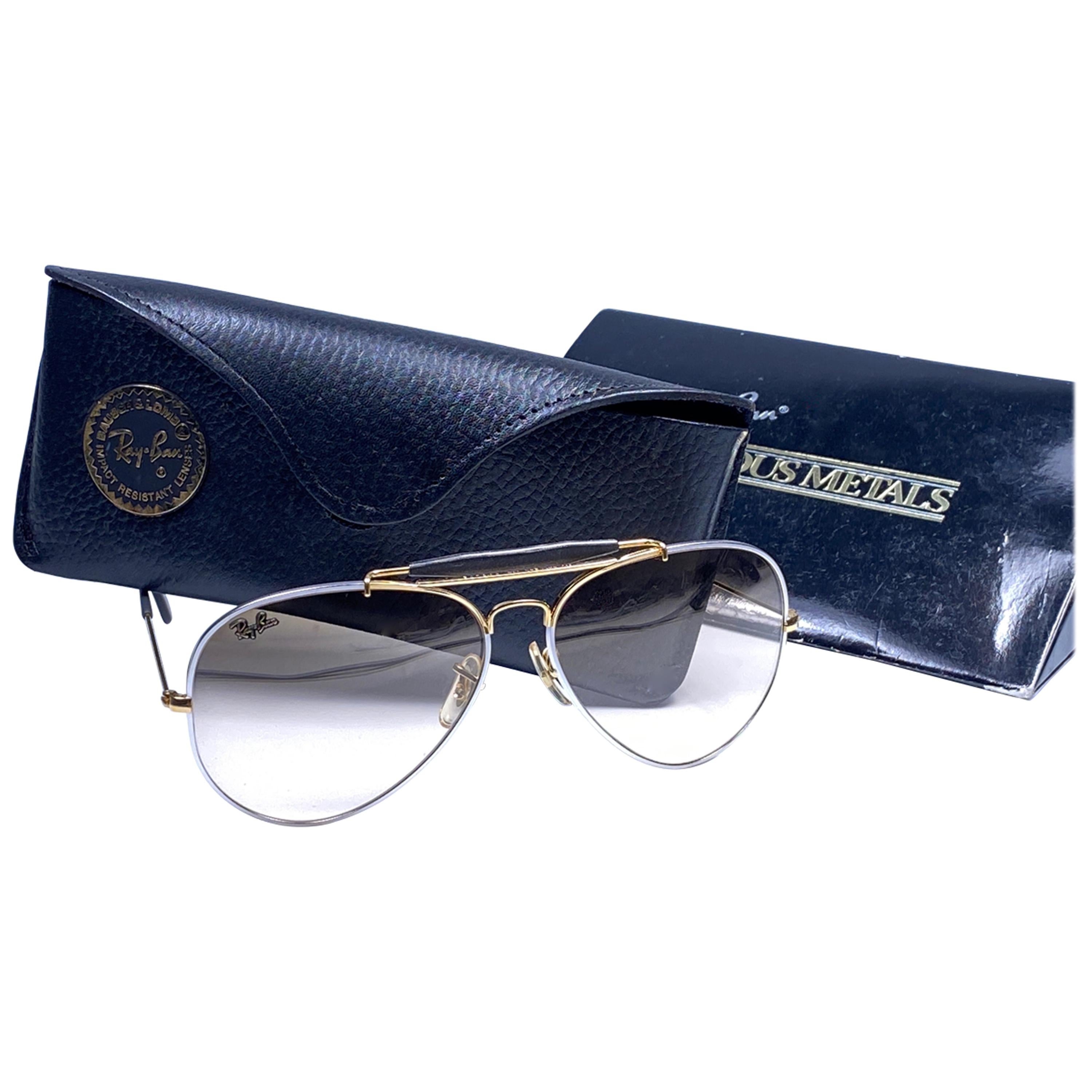 Ray Ban Precious Metals 24k Gold/Platinum B&L Outdoorsman 62' USA  Sunglasses at 1stDibs | ray ban 24k gold sunglasses, ray ban aviator, ray  ban wayfarer