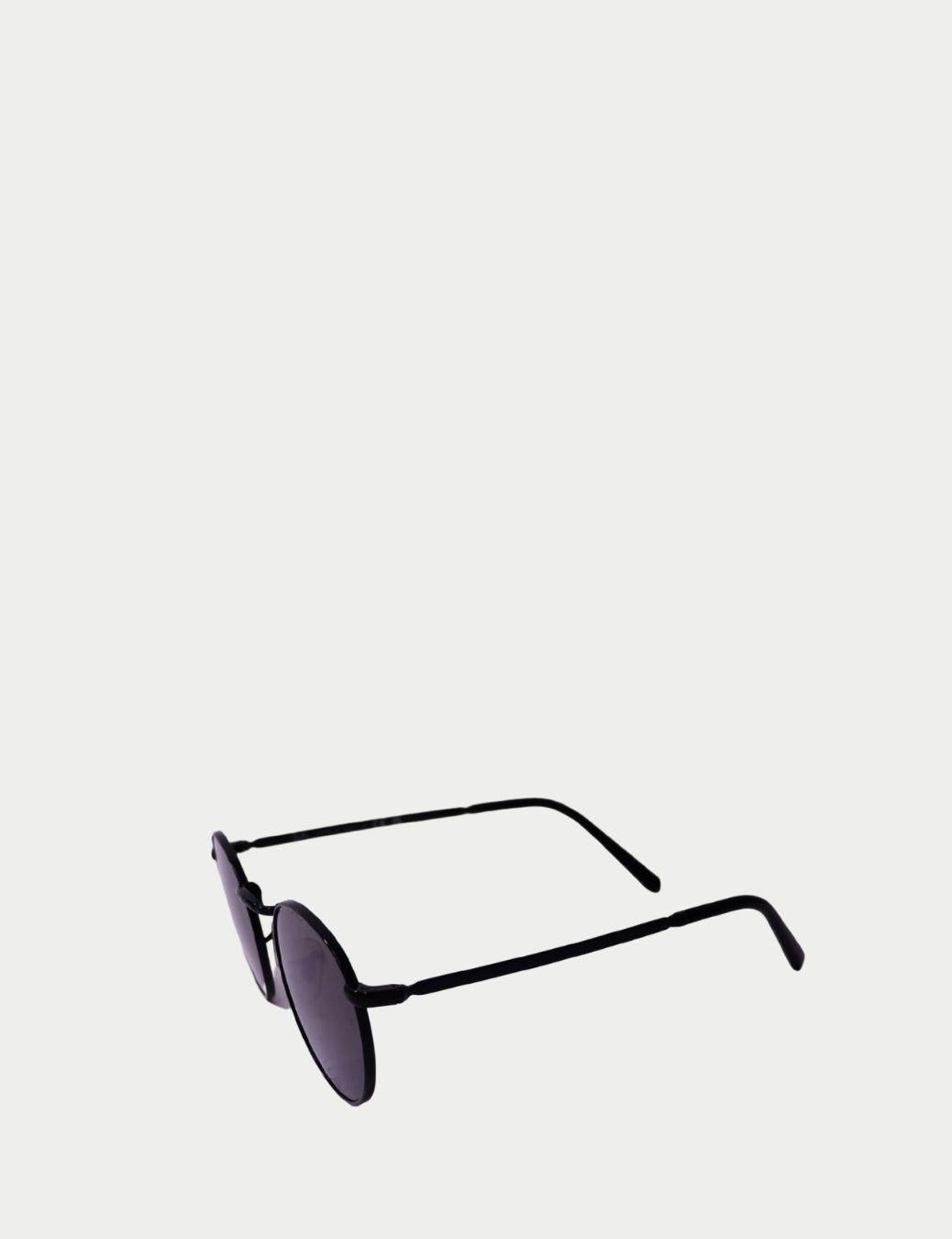 Nero Occhiali da sole Ray-Ban rotondi in metallo nero in vendita
