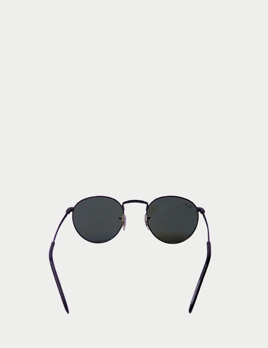 Occhiali da sole Ray-Ban rotondi in metallo nero In condizioni buone in vendita a Amman, JO
