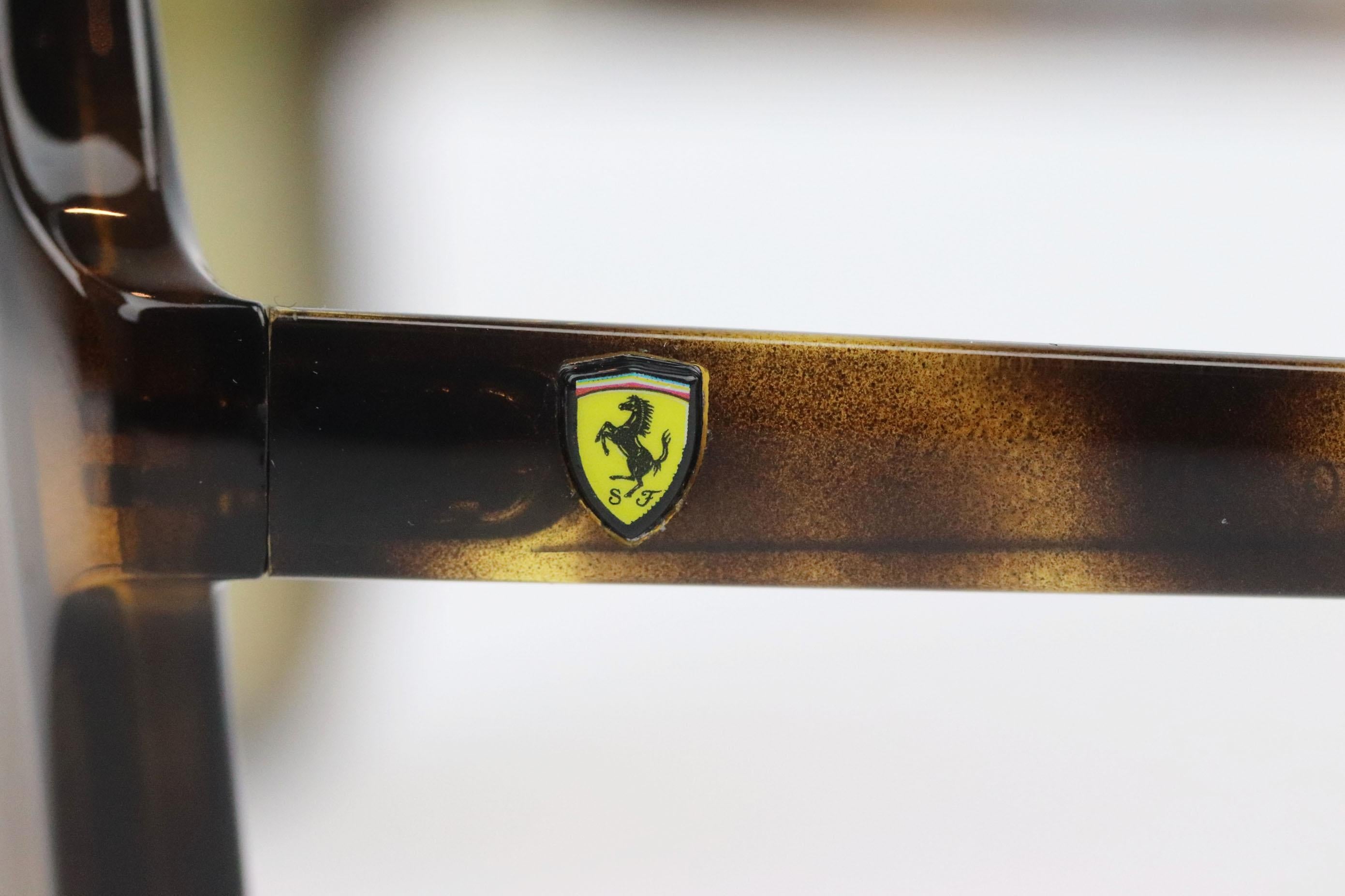 Ray Ban + Scuderia Ferrari Tortoiseshell Acetate Sunglasses In Excellent Condition In London, GB