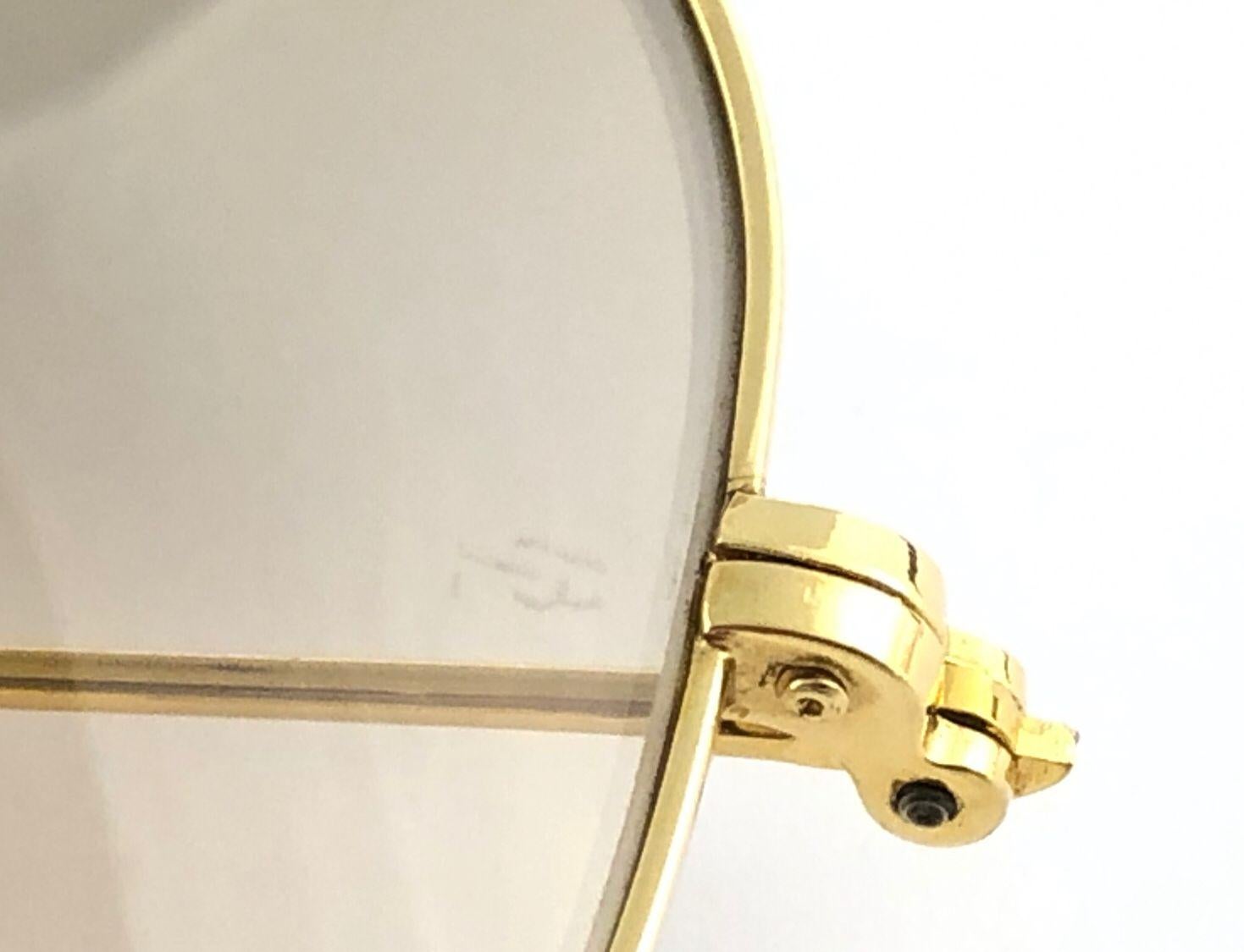 Ray Ban Vintage Aviator Gold Fantasees 62Mm B / L Sunglasses, 1970s In New Condition In Baleares, Baleares