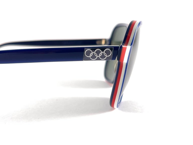 Ray Ban Vintage B&L Stateside Blue Red White Green Sport Lens