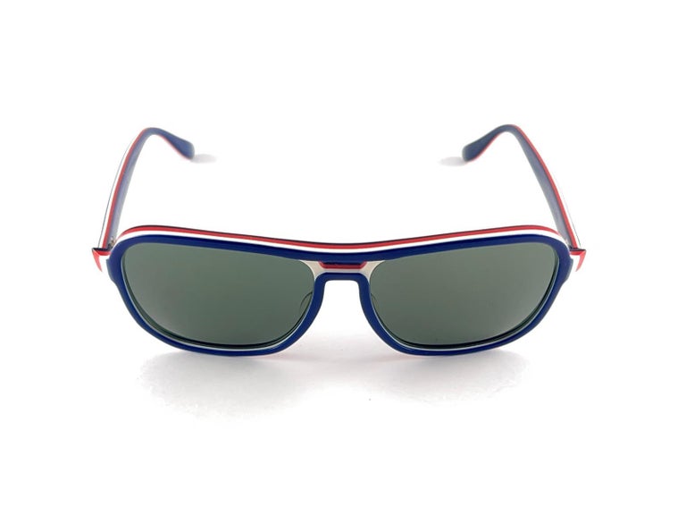 Ray Ban Vintage B&L Stateside Blue Red White Green Sport Lens