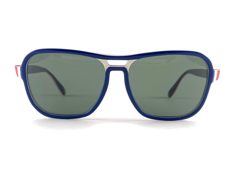 Ray Ban Vintage B&L Stateside Blue Red White Green Sport Lens