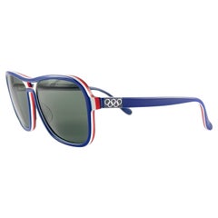 Ray Ban Used B&L Stateside Blue Red White Green Sport Lens Sunglasses USA