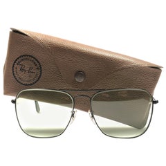 Ray Ban Vintage Caravan Black Green Changeable Lenses B&L Sunglasses, 1970s 