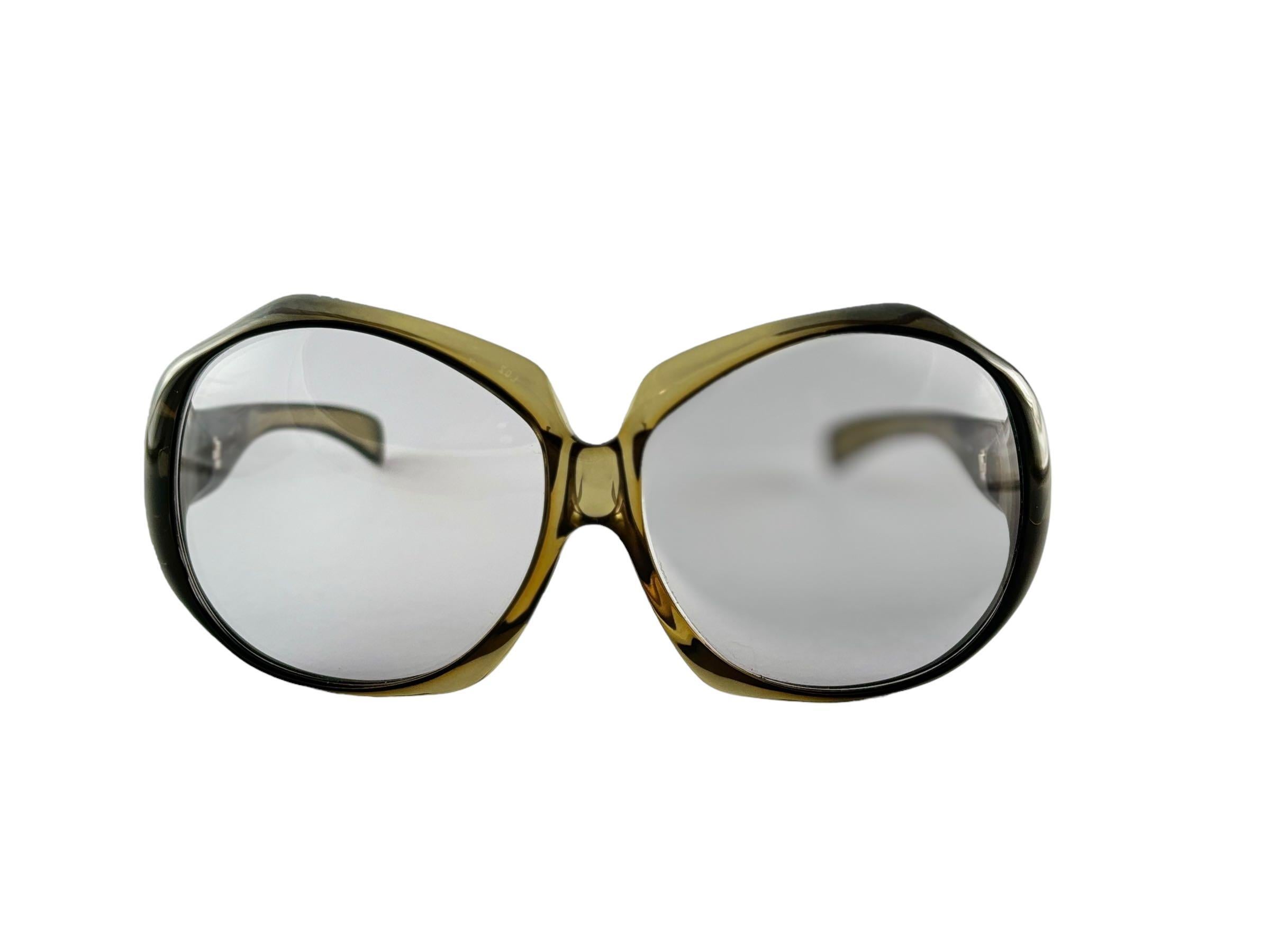 Ray Ban Vintage EVE Made by Optyl  Green  Lens Oversized Sunglasses USA For Sale 1