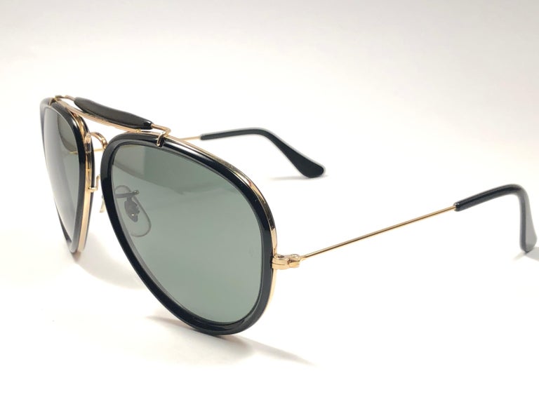 Ray Ban Vintage G Style Black Outdoorsman 62Mm B&L Sunglasses, 1970s at  1stDibs