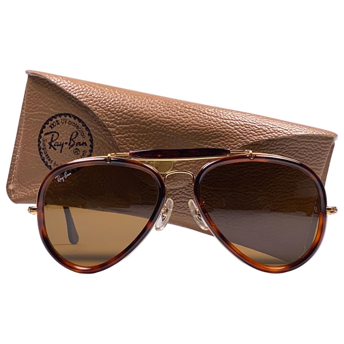 Ray Ban Vintage G Style Dark Tortoise Outdoorsman 62Mm B&L Sunglasses, 1980s 