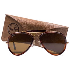 Ray Ban Vintage G Stil dunkel Schildkröte Outdoorsman 62Mm B&L Sonnenbrille:: 1980er